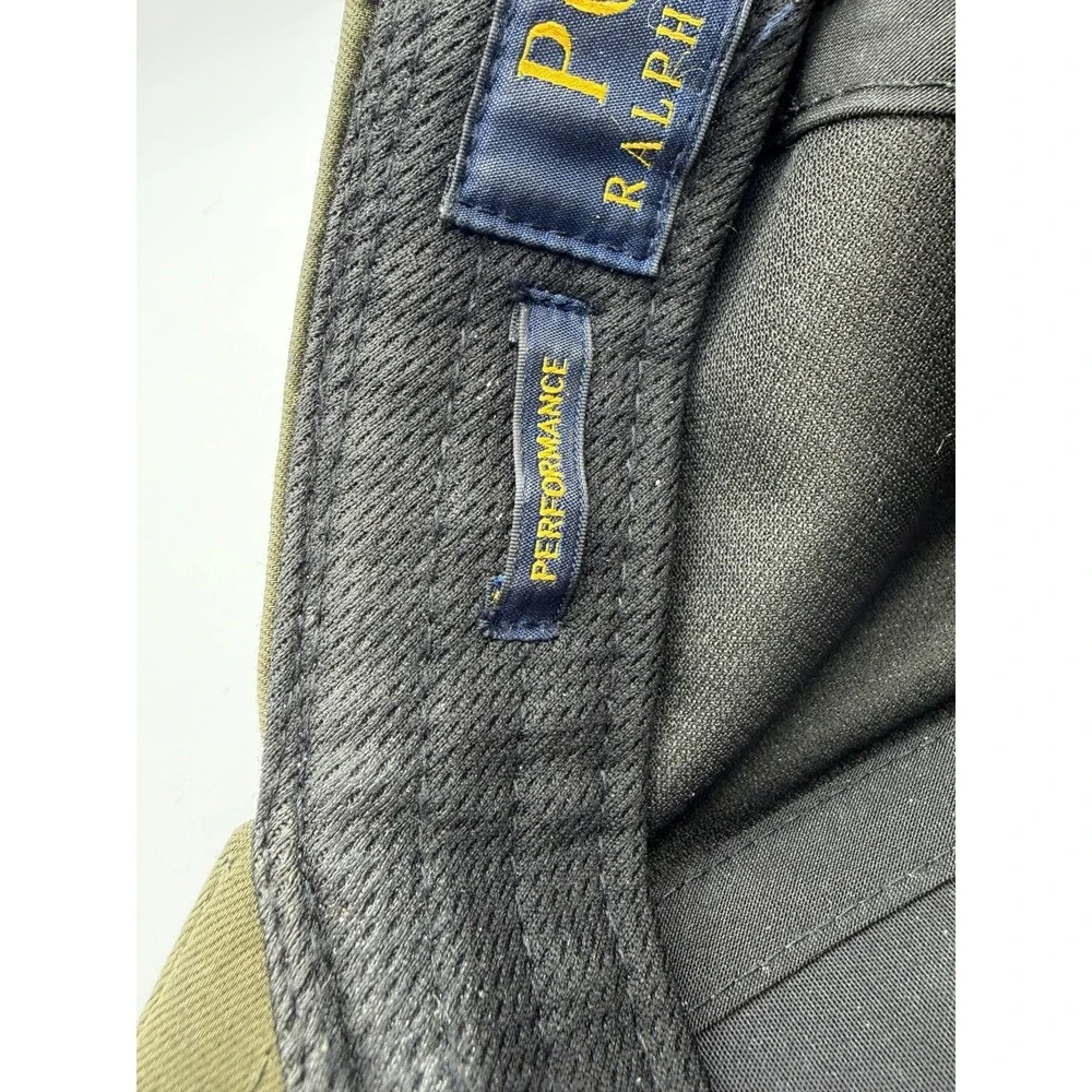 Polo Ralph Lauren Hat Cap Strap Back Olive Performance Pony Logo Mens One Size